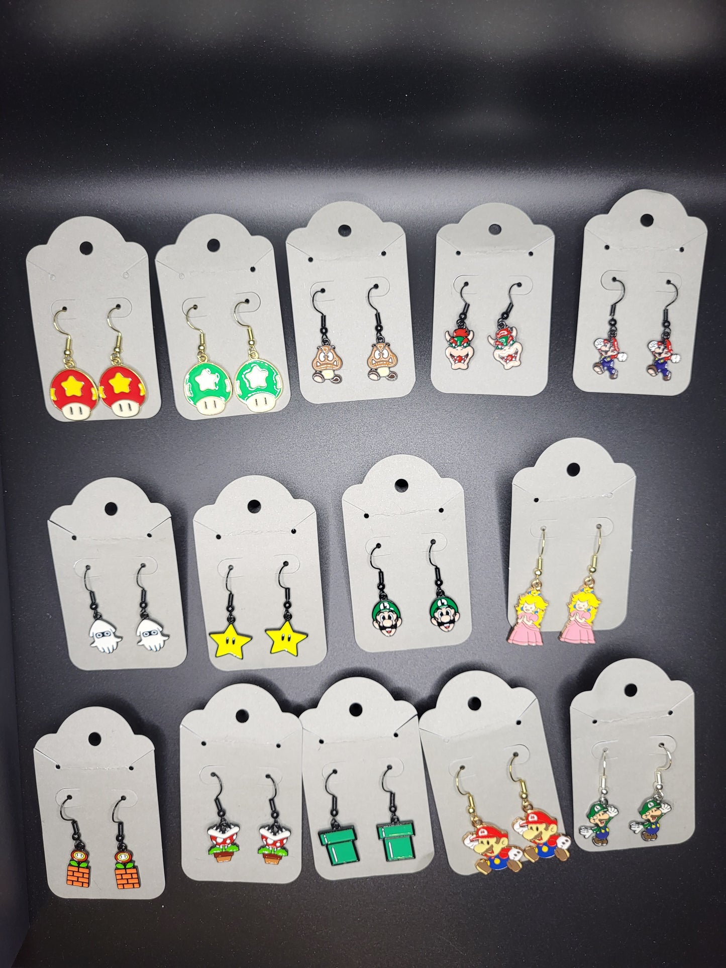 Awesome Luigi Bros Earring Collection