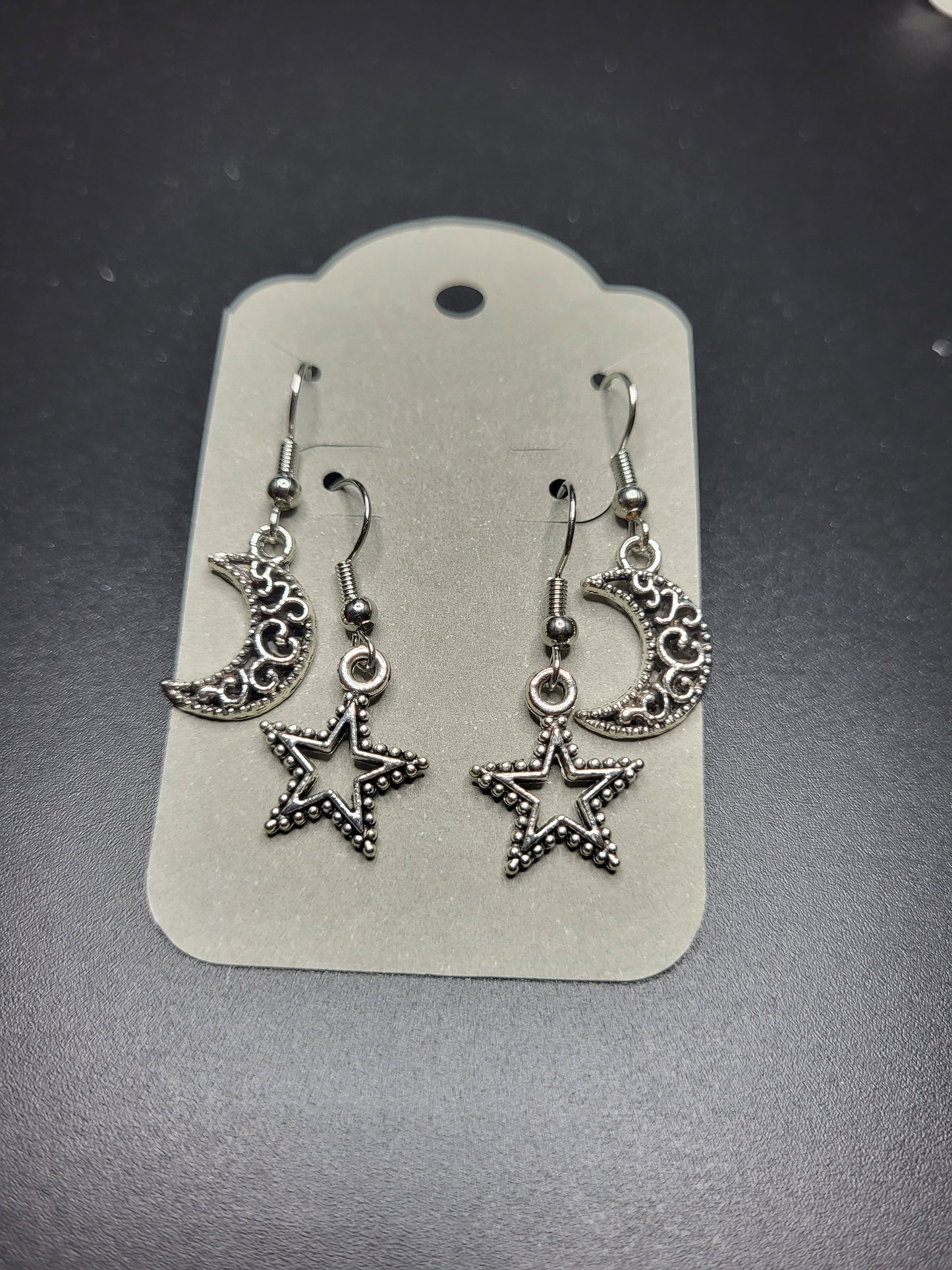 Celestial Silver Earrings Collection